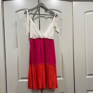 Andrée Colorblock Dress with Tie Straps
